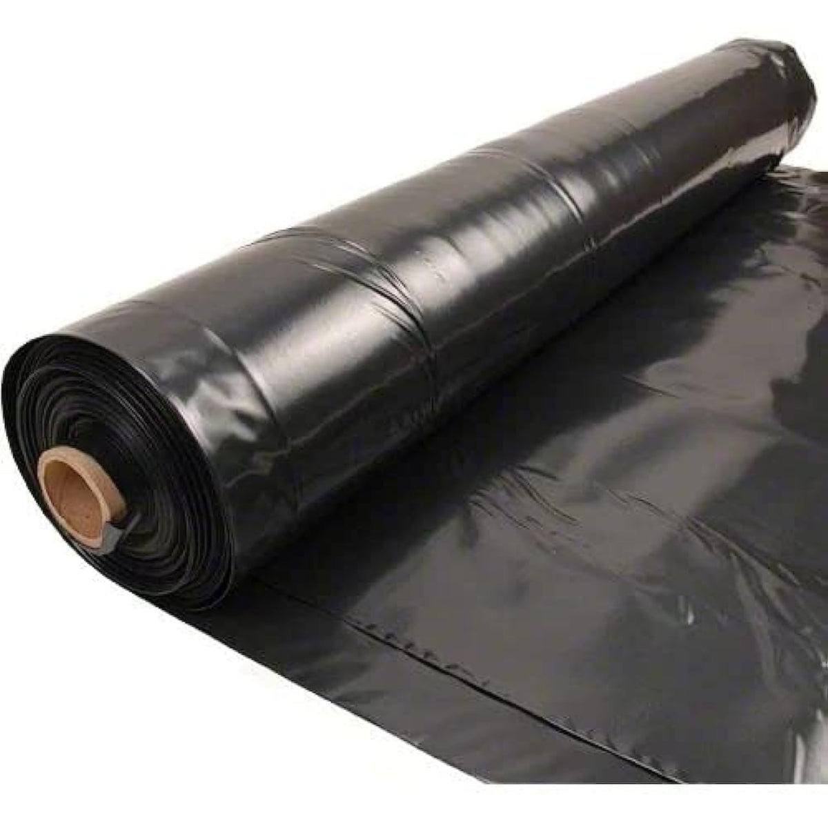 Rocky Mountain Goods 4 Mil Black Plastic Sheeting, 50ft x 3ft, durable weed barrier for gardens