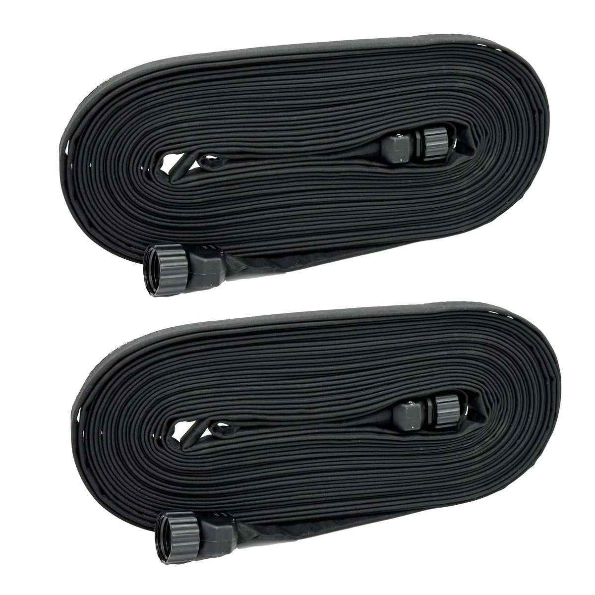 Rocky Mountain Goods 75-ft weeper hose close-up fabric shows durable double layers for longevity
