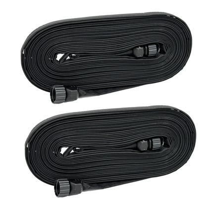 Rocky Mountain Goods 75-ft weeper hose close-up fabric shows durable double layers for longevity