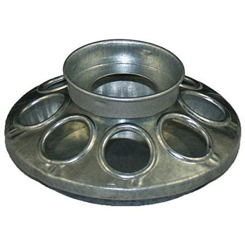 Rocky Mountain Goods chick feeder base with eight holes for multiple birds.