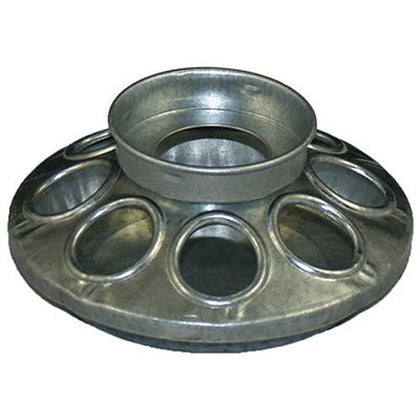 Rocky Mountain Goods chick feeder base with eight holes for multiple birds.