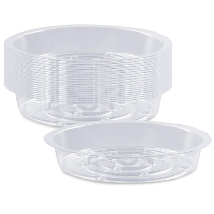 Rocotus plant saucer 6-inch clear 20-pack for effective drainage under pots.