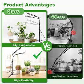 RODINTO sturdy metal base provides stable placement on desks and shelves.