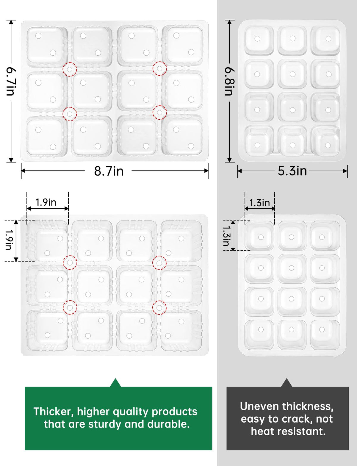 RODINTO secure windproof lid keeps trays stable indoors and outdoors