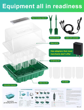 RODINTO seedling tools and labels kit simplifies sowing and organization