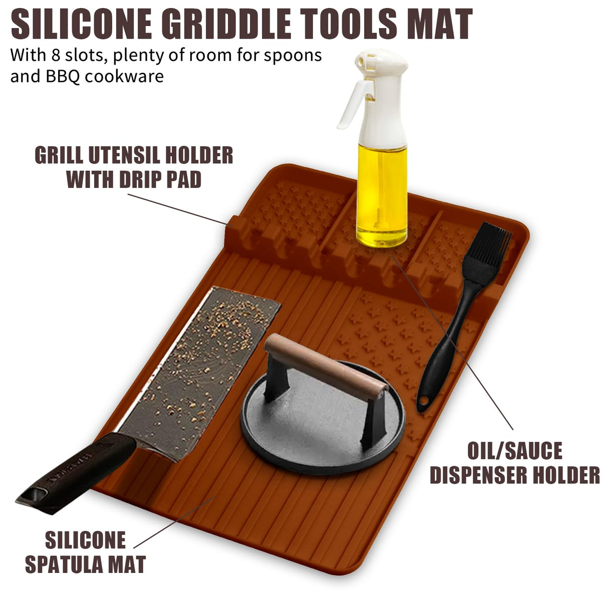 Rodnsurw silicone mat is easy to clean and dishwasher-safe after grilling