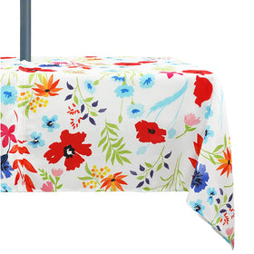 Rodvnyh umbrella-hole center-hole tablecloth for quick umbrella-friendly setup.