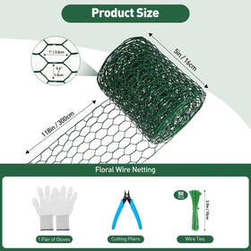 ROERLIEN green-coated wire closeup showing sturdy mesh