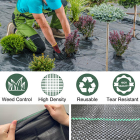 Permeable Rohuis ground cover during rain maintaining soil and nutrient flow