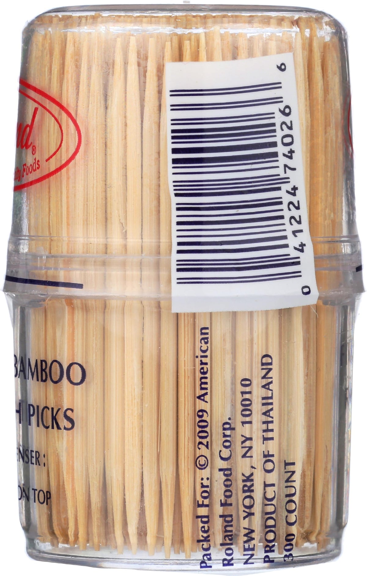 Roland Foods bamboo toothpicks in cooking and craft setups.