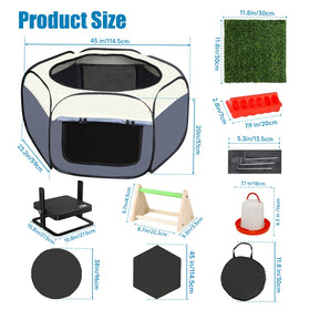 Rologion ground stakes image demonstrates outdoor stability for the pen.