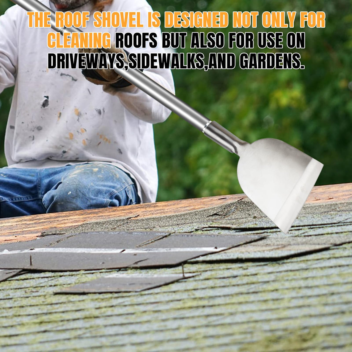 ROLKAR vinyl-floor scraper removes adhesives and sticky residues