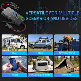 Rolokit controller regulates LiFePO4 and AGM chemistries for versatile 12V systems.
