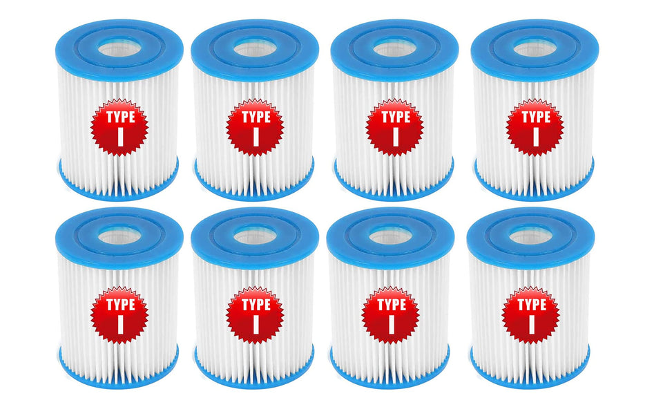 Roltoy Type I filter cartridge close-up showing durable Dacron for debris capture.