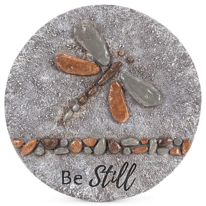 Roman Dragonfly Stepping Stone adds garden charm with durable outdoor decor
