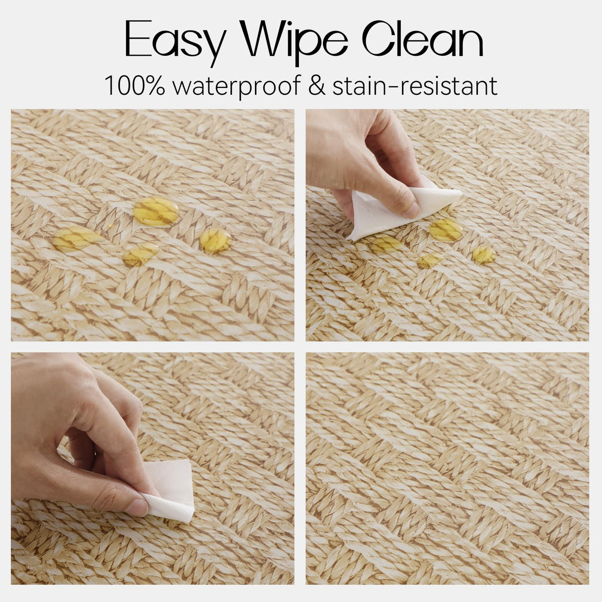 Romanstile waterproof tablecloth guards against spills during outdoor meals