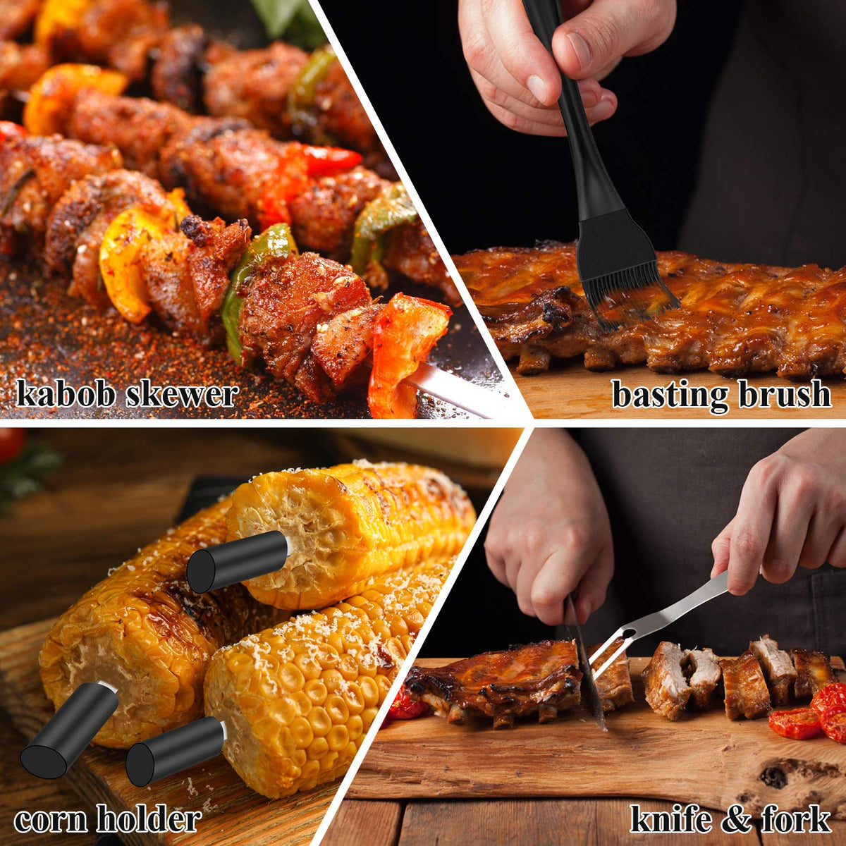 ROMANTICIST corn holders and skewers for even cooking