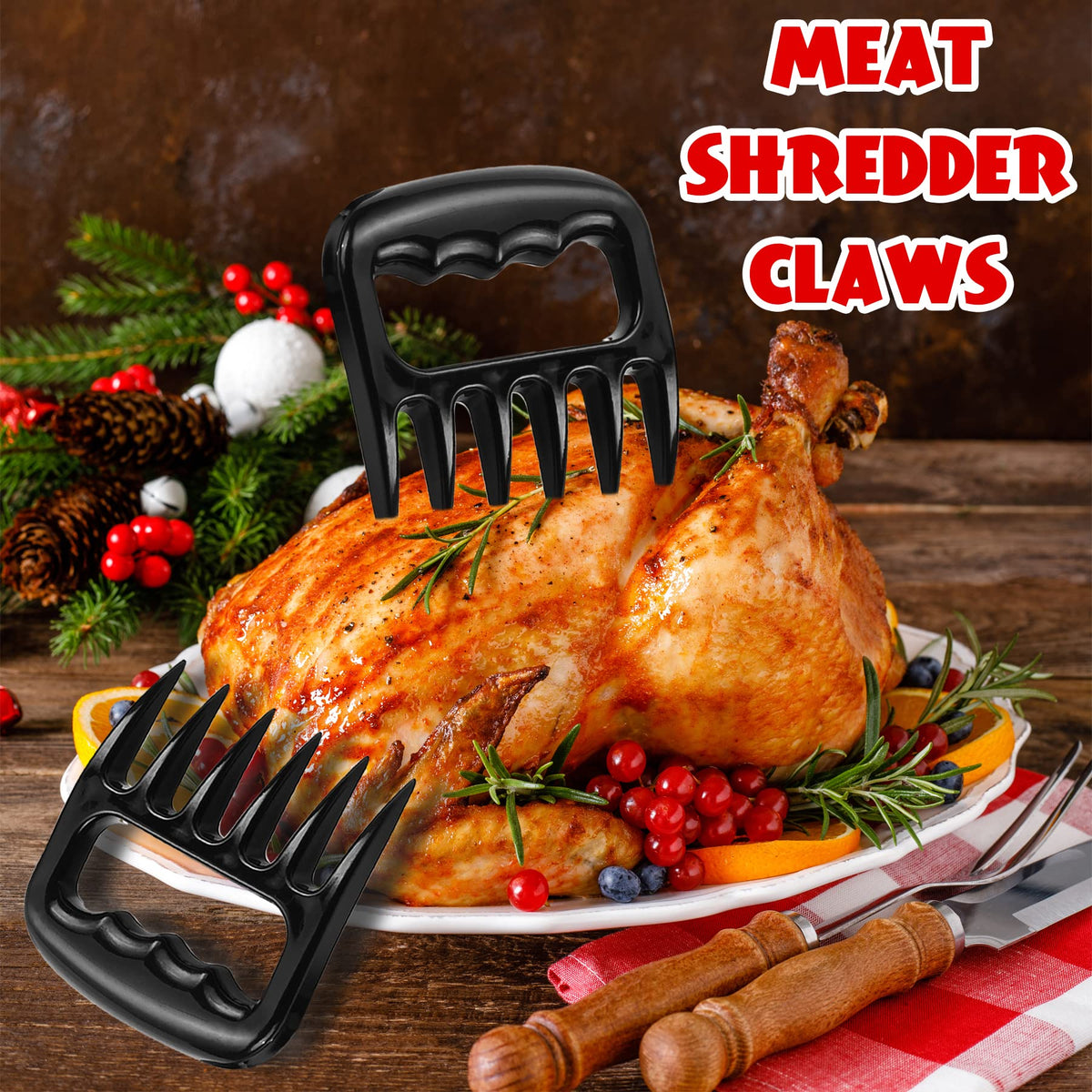 ROMANTICIST long-handled power tongs for safe, high-heat grilling