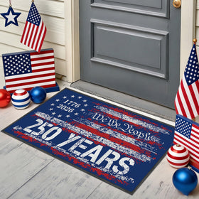 Romart 16x28 size fits most front doors without blocking clearance.