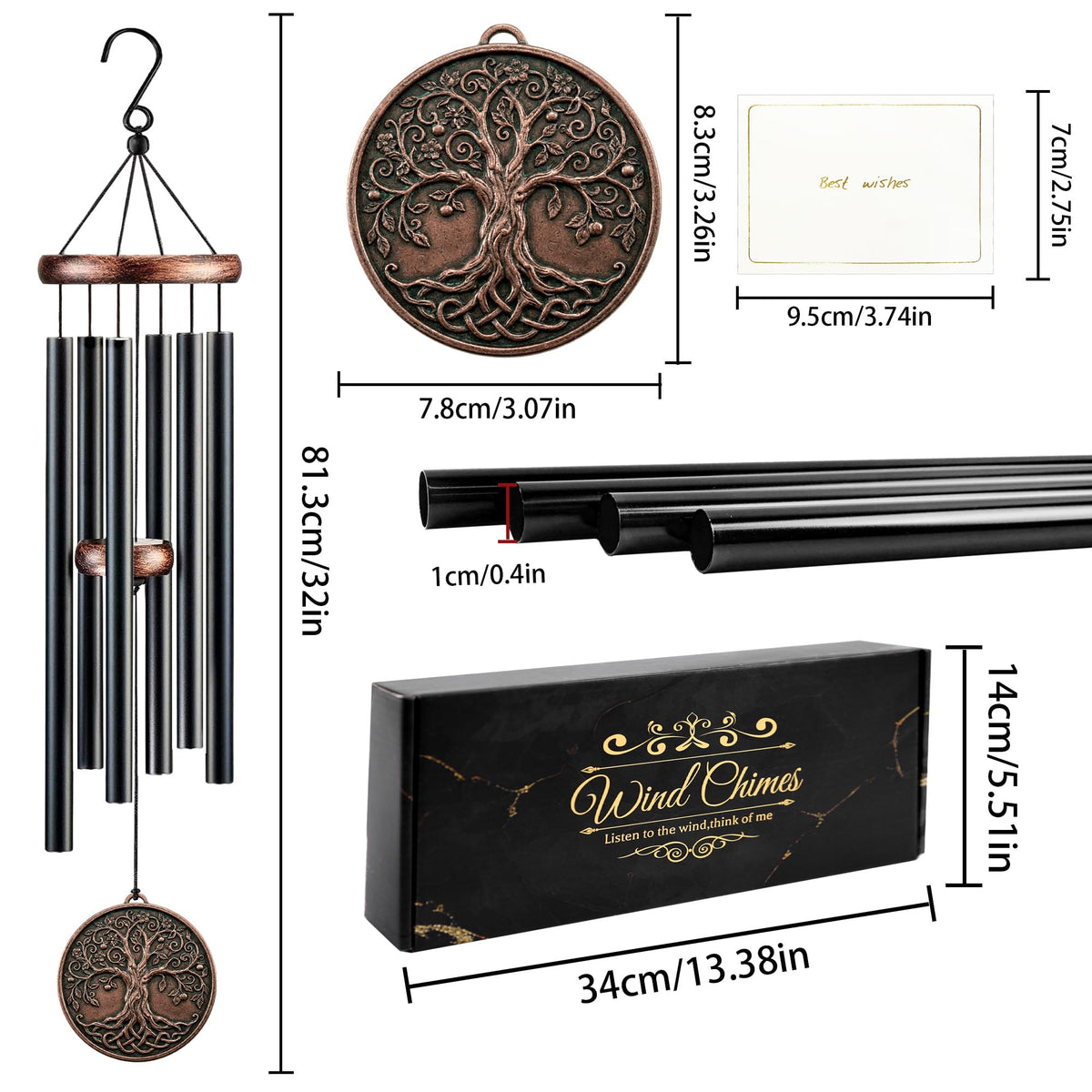Romart black metal tubes blend with porch and garden decor