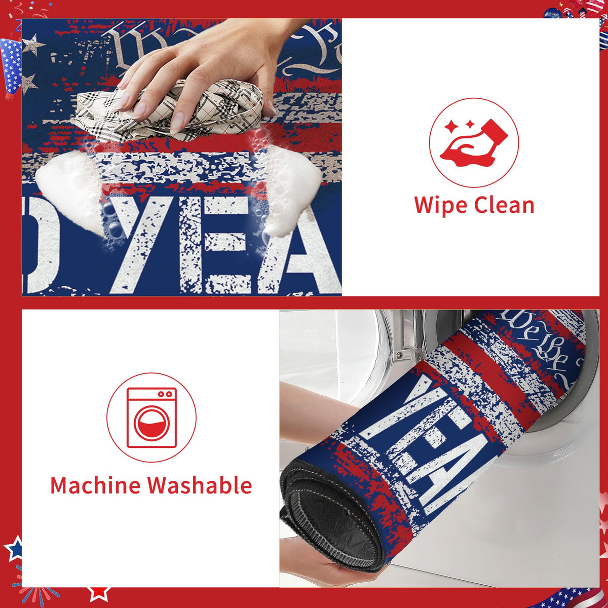 Romart low-profile surface, easy to shake, sweep, or vacuum away dust.