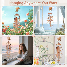 Romart outdoor wind chime emits clear, calming melodies in breezy yards.