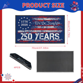 Romart We The People design, distressed flag detail, ideal for 4th of July gatherings.
