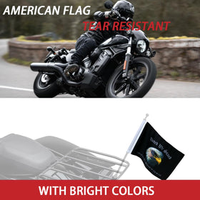 ROMASO eagle flag close-up with reinforced seams for harsh weather endurance.