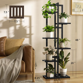 ROMGUAR CRAFT quick-step assembly guide for tall plant stand setup.