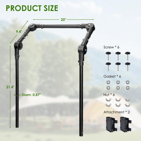 ROMILTON adjustable handle fits square-frame wagons for universal compatibility.