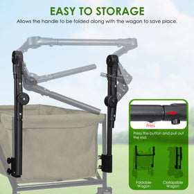ROMILTON wagon-storage-area offers convenient space for essentials on picnics.