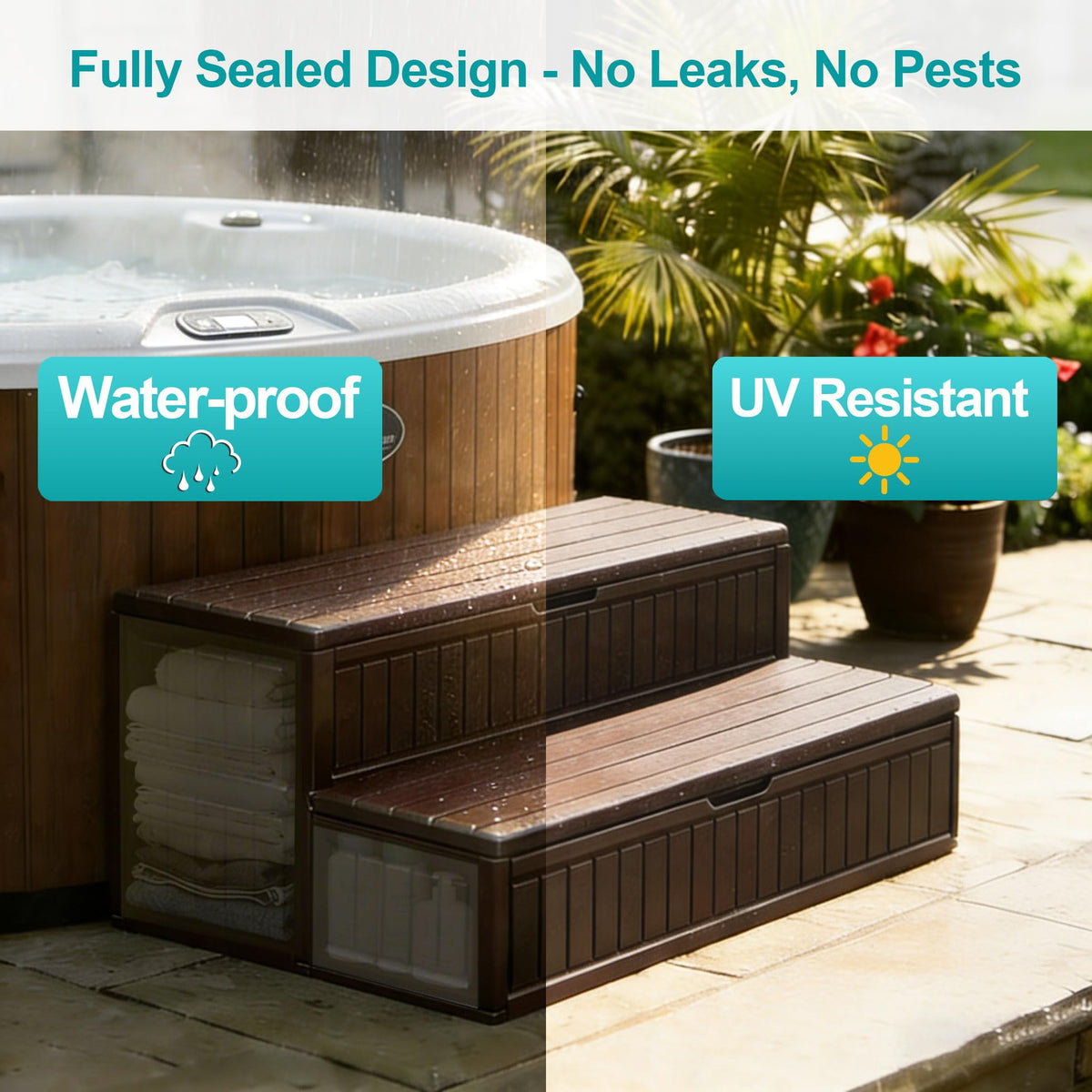 ROMIVO gift-ready spa steps for hot tub owners and travelers