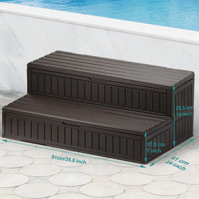 ROMIVO slip-resistant textured treads prevent slips when stepping out of the tub