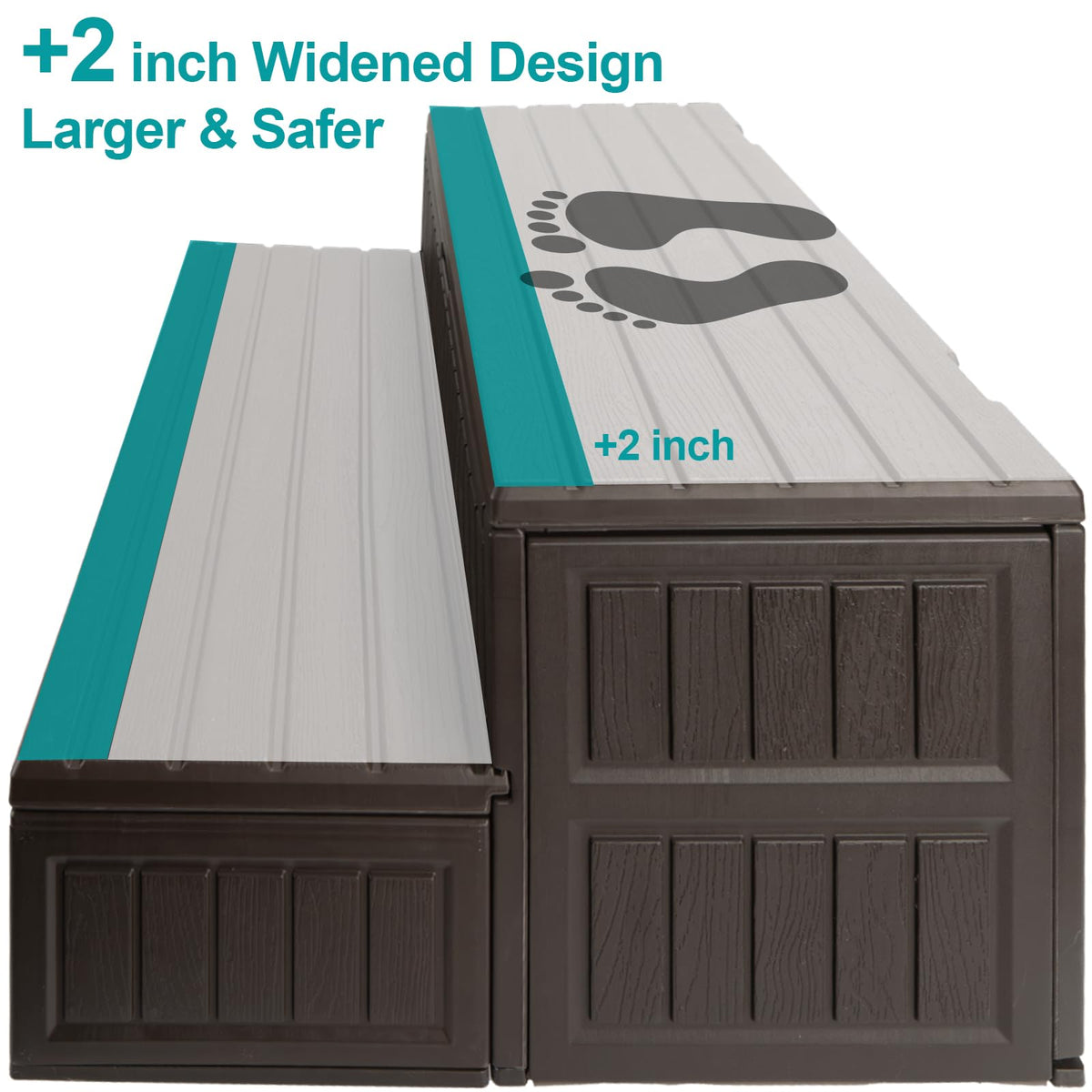 ROMIVO universal-fit steps suitable for hot tubs, RVs, and pools