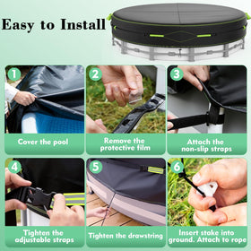 ROMIVO cover reduces water evaporation and helps maintain water balance