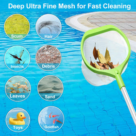 ROMIVO pool skimmer versatile tool for pools, spas, ponds and hot tubs.