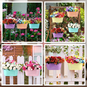 Romooa hanging planters showing detachable hooks for versatile mounting