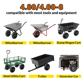 RONPOW durable wheelbarrow tire packaging included