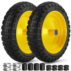 RONPOW solid 4.00-6 tire on a 13-inch wheel for durable outdoor use