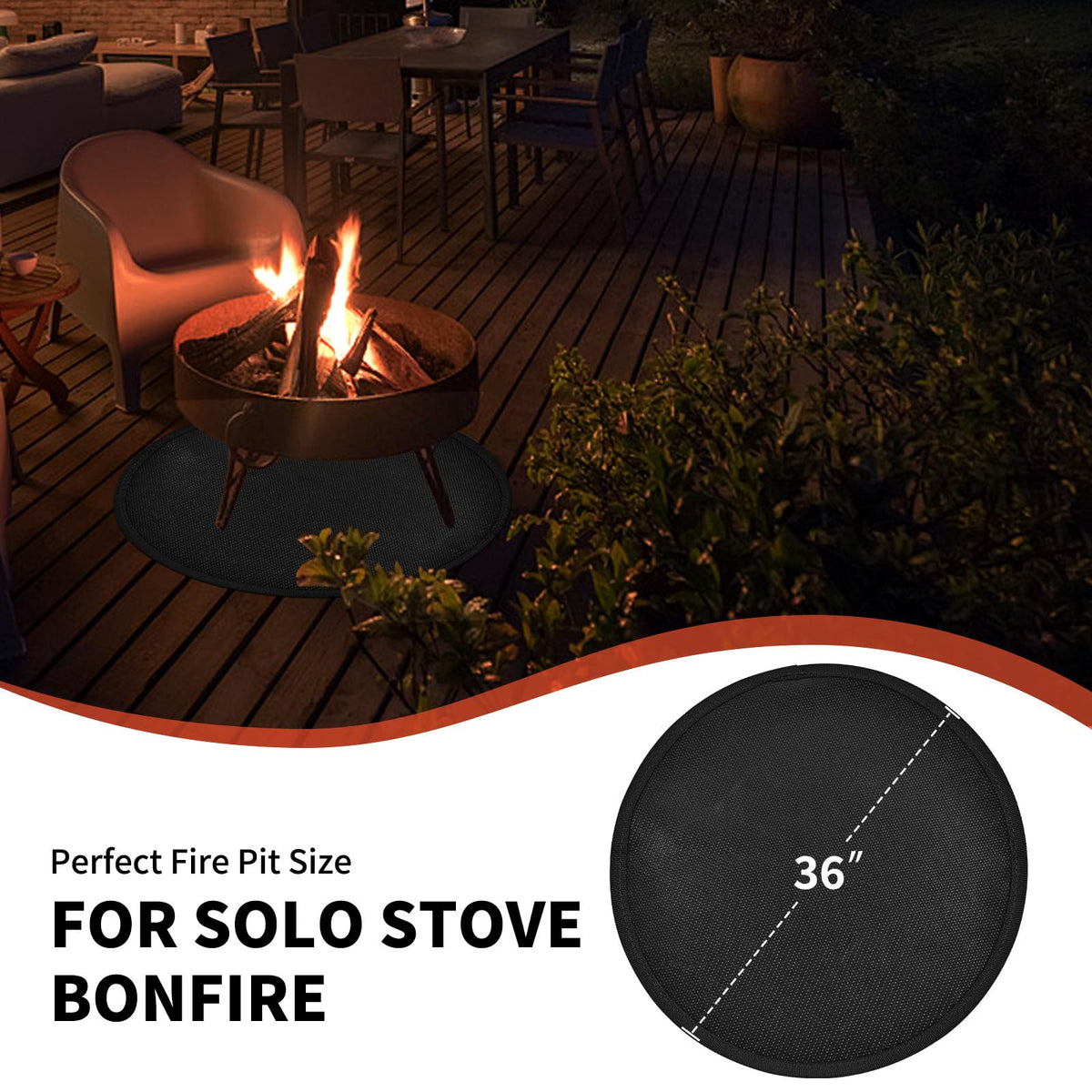 Ronsan versatile outdoor mat for grills, fire pits, and camp stoves.
