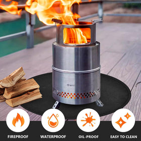 Ronsan waterproof grill pad keeps surfaces clean and dry during outdoor cooking.