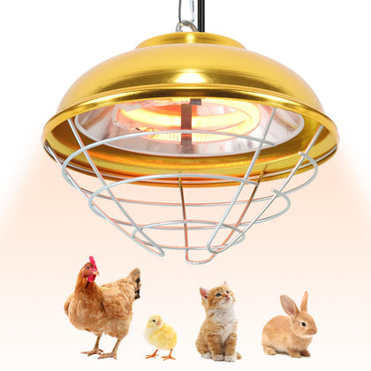 Roodike hanging coop heater in use provides reliable warmth for poultry in coops