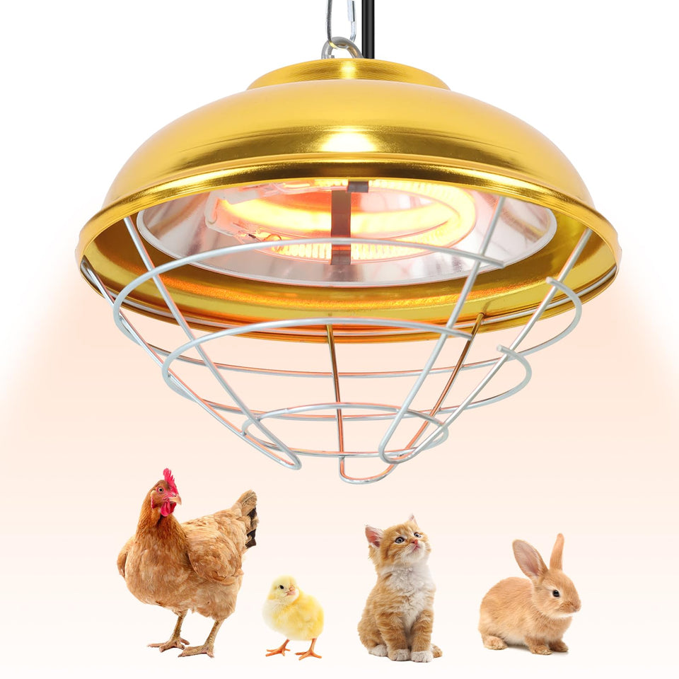 Roodike hanging coop heater in use provides reliable warmth for poultry in coops