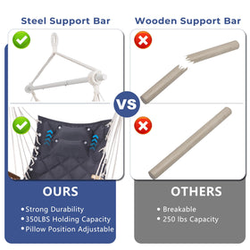 ROOITY hammock chair quilting fabric offers ergonomic, breathable seating