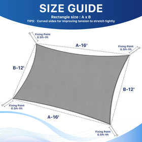 RoomHacks UV protection shade sail outdoors for cool shade.