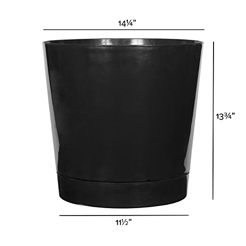 Root & Vessel Majestic built in tray glossy black protects decks and indoor surfaces