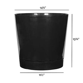 Root & Vessel Majestic built in tray glossy black protects decks and indoor surfaces