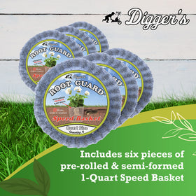 RootGuard Digger’s basket in-situ reduces transplant stress during planting.