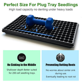 RooTrimmer 1-3 inch depth tray - ideal for dense microgreens.