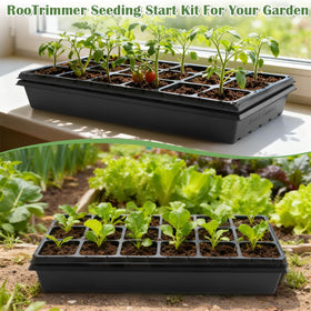RooTrimmer 1020 base tray without holes helps control watering and mess